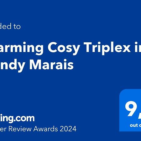 파리 Charming Cosy Triplex In Trendy Marais 아파트 외부 사진