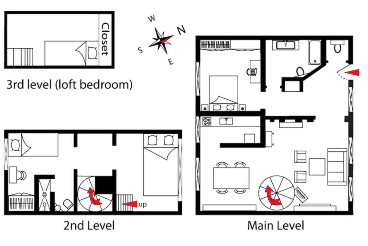 파리 Charming Cosy Triplex In Trendy Marais 아파트 외부 사진